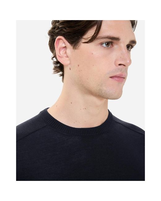 Premiata Blue Round-Neck Knitwear for men