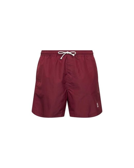 Brunello Cucinelli Red Beachwear for men