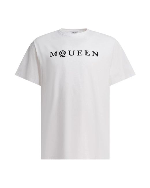 T-Shirts Alexander McQueen de hombre de color White