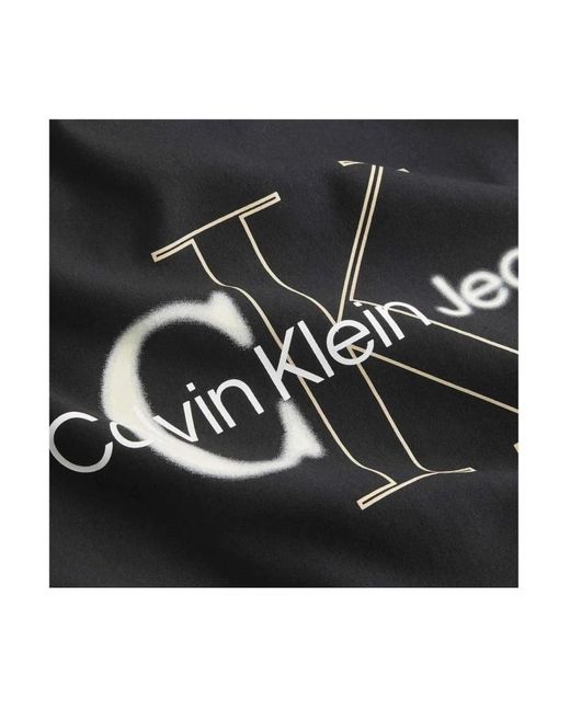 Calvin Klein Black Back bold hoodie für frauen
