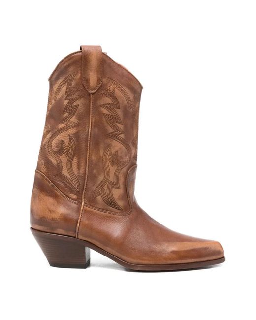 Vic Matié Brown Cowboy Boots