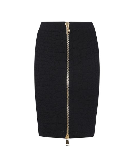 Midi Skirts Balmain de color Black