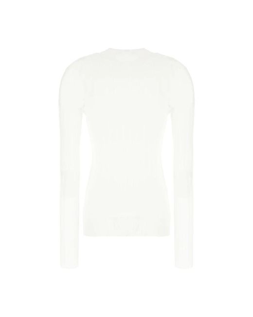 Sportmax White Long Sleeve T-Shirts
