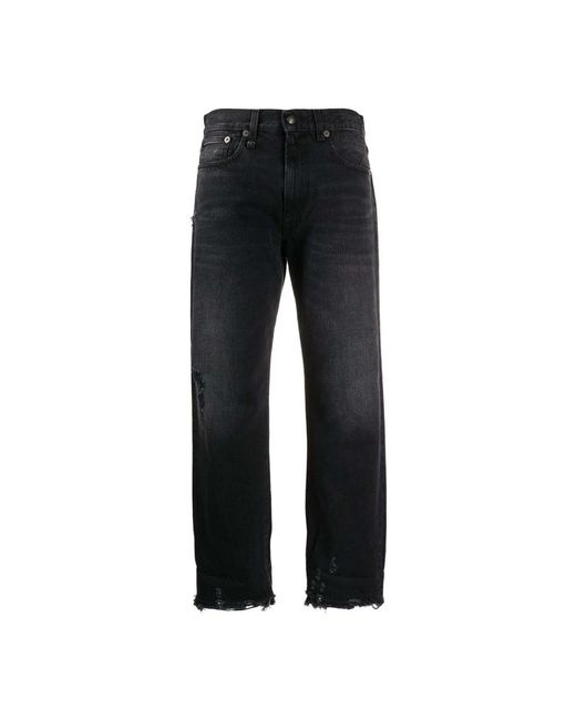 Jeans > straight jeans R13 en coloris Black