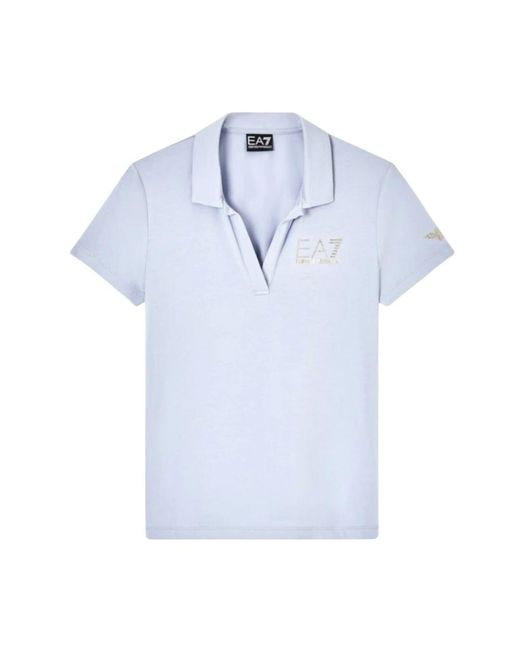 EA7 Blue Polo Shirts