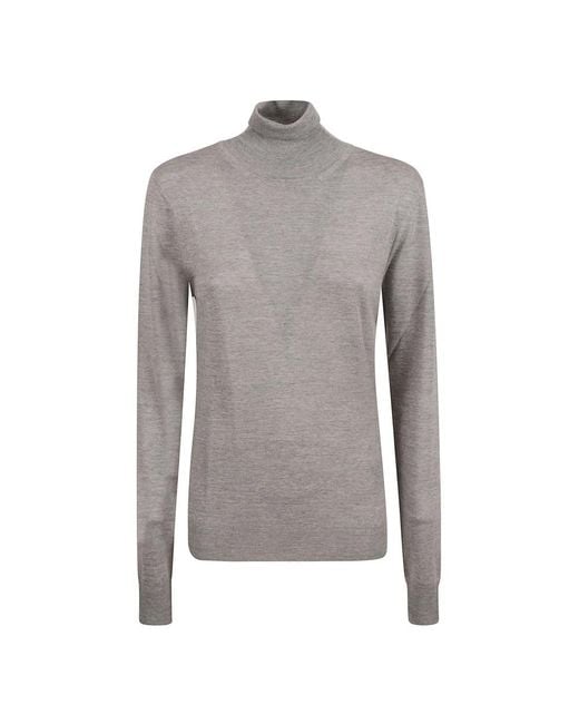 Saint Laurent Gray Turtlenecks
