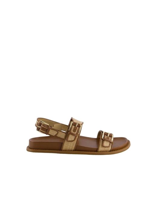 Michael Kors Brown Flat Sandals