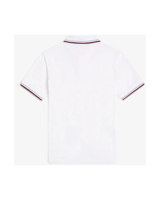 Polo Shirts di Fred Perry in White da Uomo