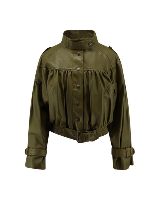 Chloé Green Leather Jackets