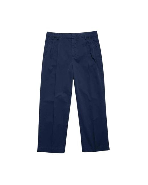 Aspesi Blue Cropped Trousers