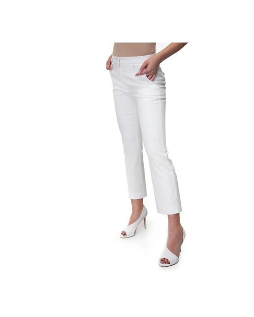 Weekend by Maxmara White Cropped-Hose