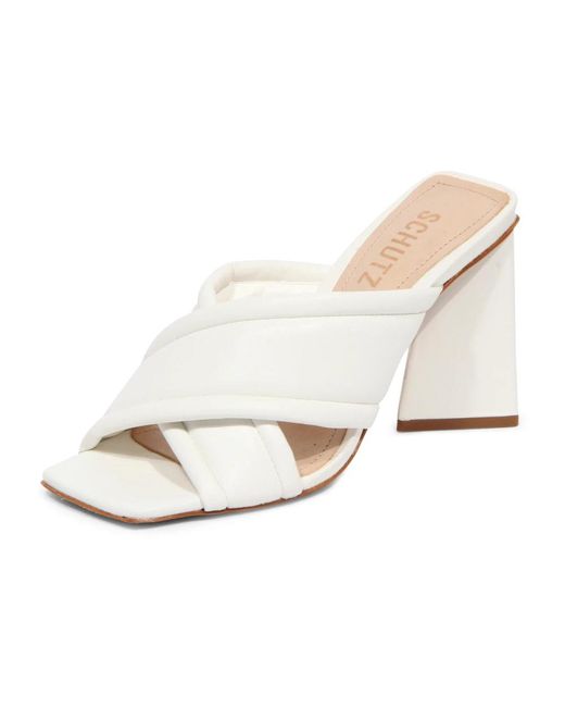 SCHUTZ SHOES White Heeled Mules