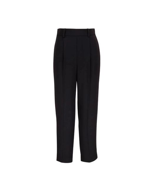 Vince Black Straight Trousers