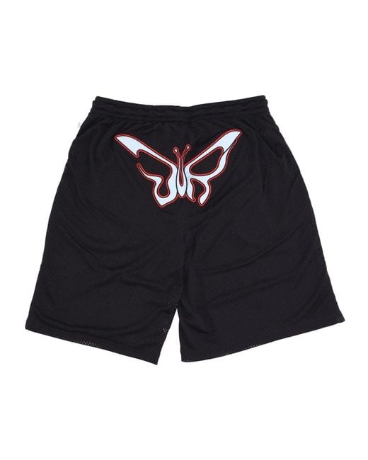 PUMA Fitness ,Zwart ,Polyester Mesh Basketball Shorts Dua Lipa Zwart in het Blue