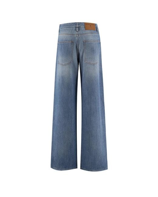 Ermanno Scervino Blue Wide Jeans