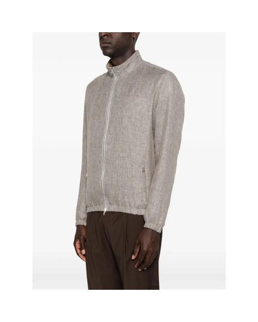 Barba Napoli Gray Light Jackets for men