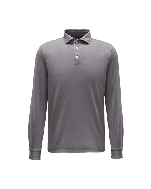 Fedeli Gray Polo Shirts for men