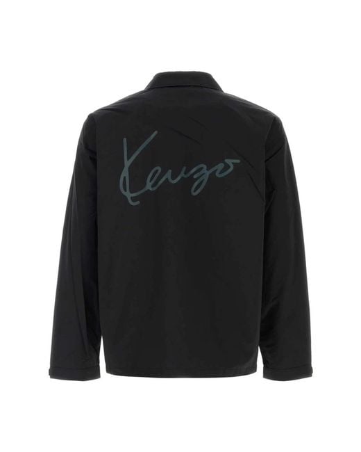 KENZO Black Light Jackets for men