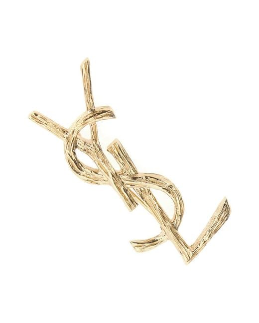 Saint Laurent Metallic Brooches