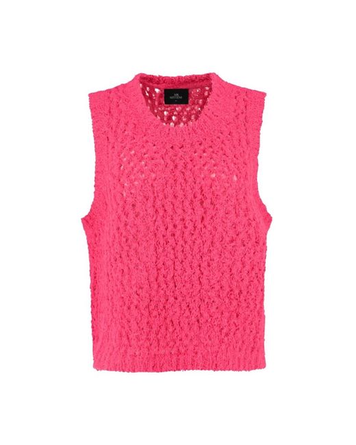 Mr. Mittens Pink Sleeveless Tops