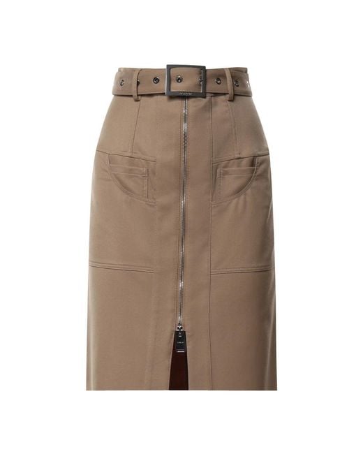Dondup Brown Midi Skirts