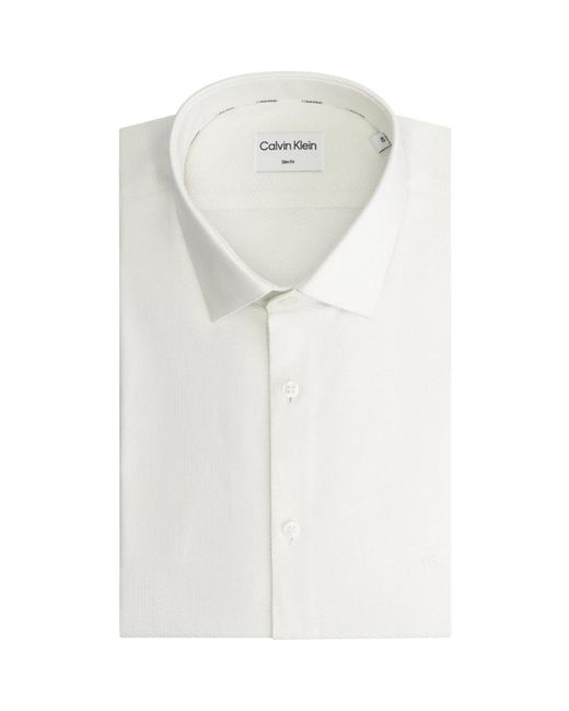 Calvin Klein Overhemden Wit in het White voor heren