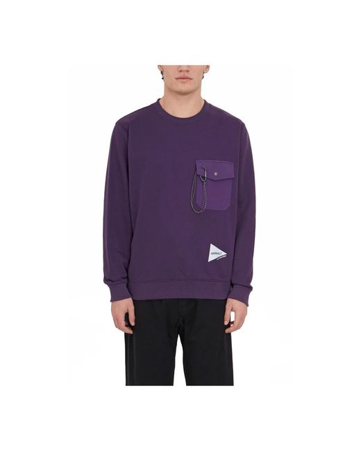Gramicci Outdoor crewneck sweatshirt in Purple für Herren