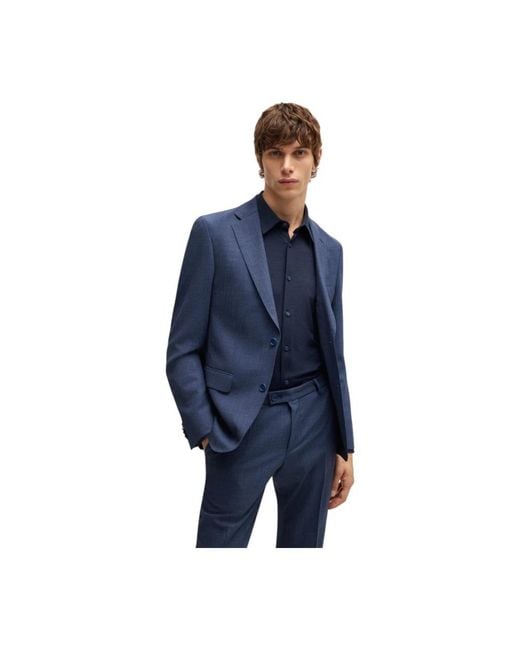 Boss Blue Formal Shirts for men