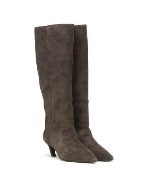 Ash Brown Heeled Boots