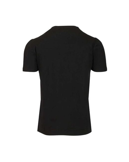 Fedeli Stretch T-Shirt in het Black voor heren