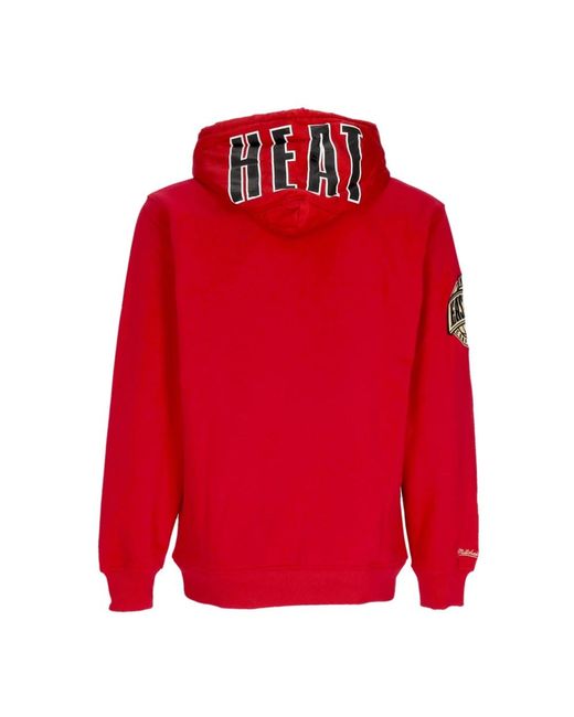 Mitchell & Ness Vintage nba team og 2.0 fleece hoodie in Red für Herren