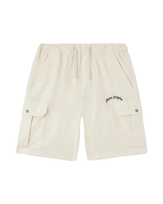 Palm Angels Natural Casual Shorts for men