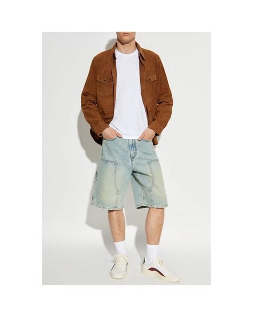 Zadig & Voltaire Perys Denim Shorts in het Blue voor heren