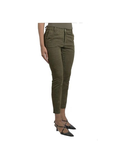 Mason's Green Cropped Trousers