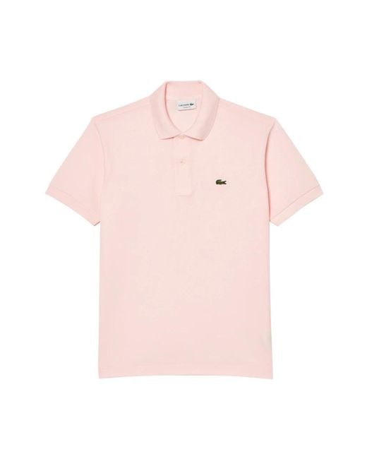 Lacoste Pink Polo Shirts for men