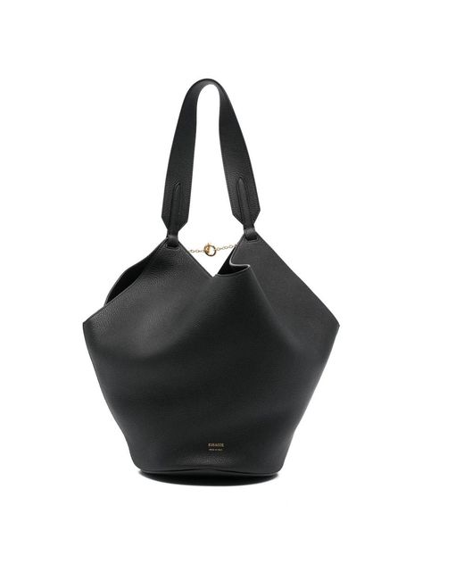 Khaite Black Bucket Bags