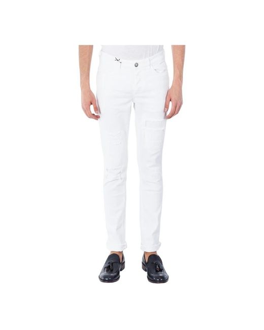 Alessandro Dell'acqua White Slim-Fit Jeans for men