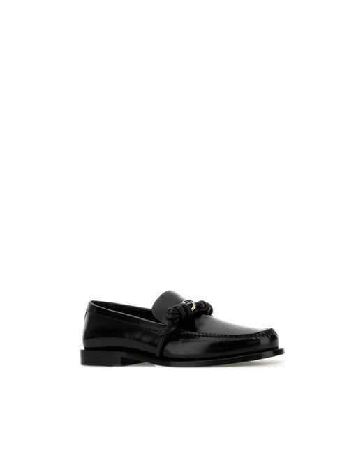 Jil Sander Black Tangle Loafer