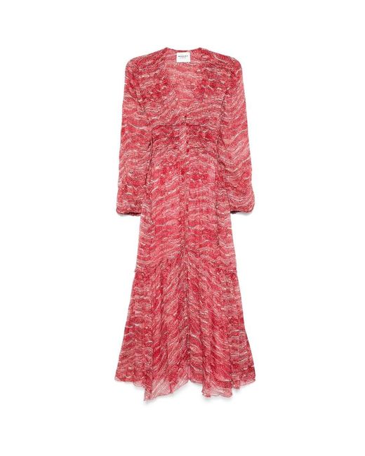 Isabel Marant Amara Maxi-Jurk in het Red