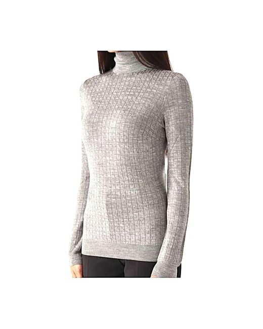 Elisabetta Franchi Gray Turtlenecks
