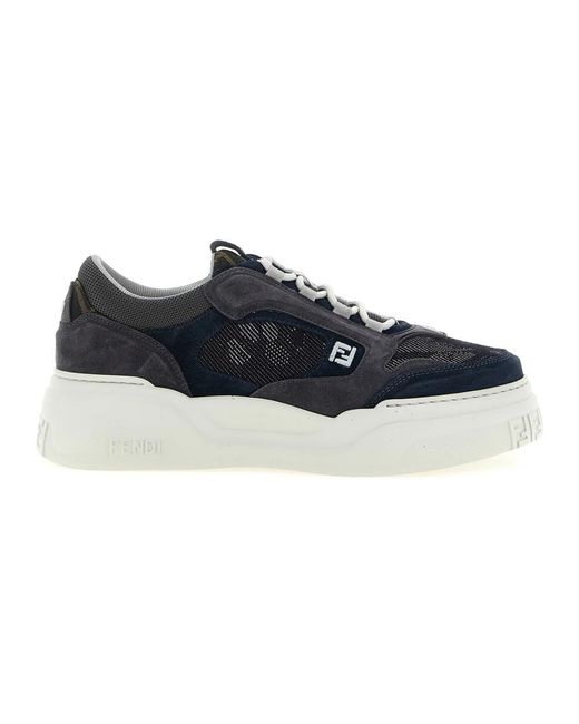 Fendi Blue Sneakers for men
