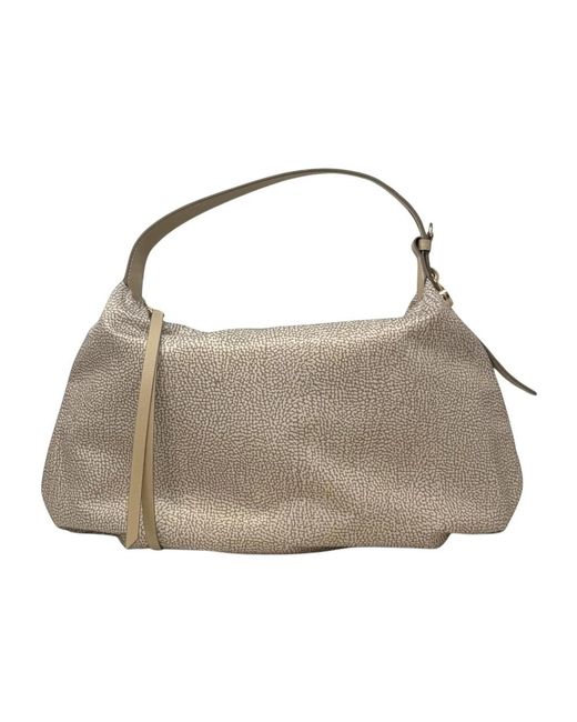 Borbonese Gray Borsa Hobo Medium