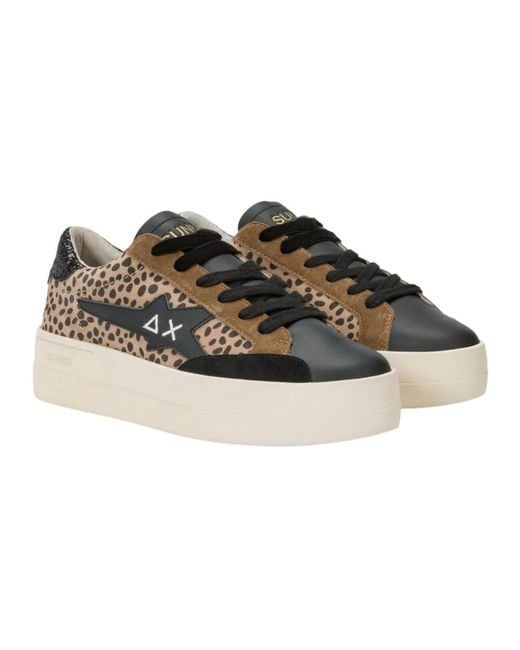 Sun 68 Black Sneakers