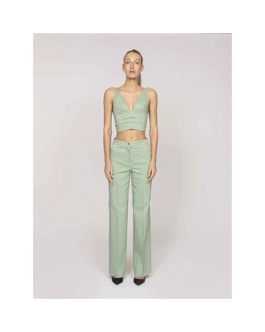 Pinko Green Sleeveless Tops