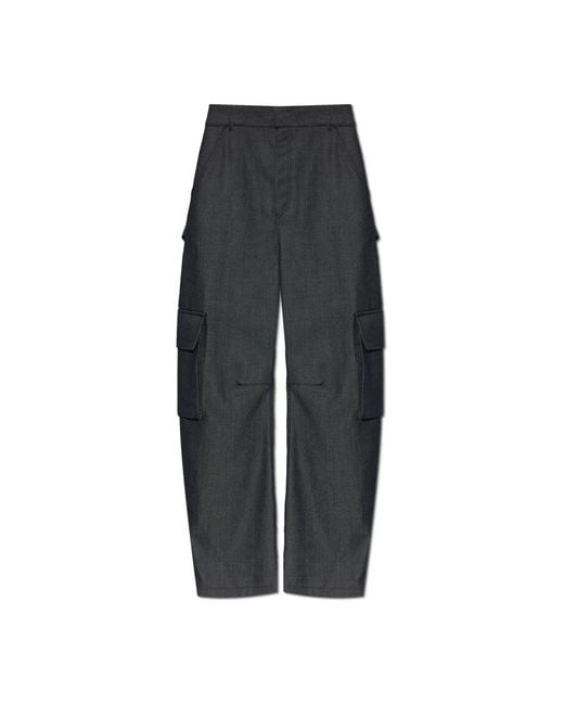 Balenciaga Gray Wide Trousers