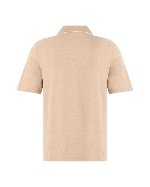 Fedeli Natural Short Sleeve Shirts for men