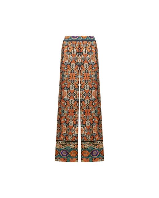 Pierre Louis Mascia Brown Wide Trousers