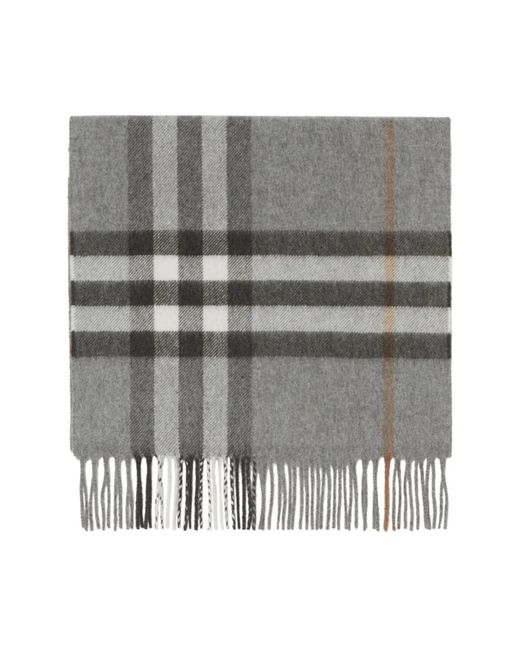 Burberry Gray Winter Scarves