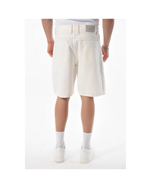Edwin Denim bermuda shorts mit lockerer passform in Natural für Herren