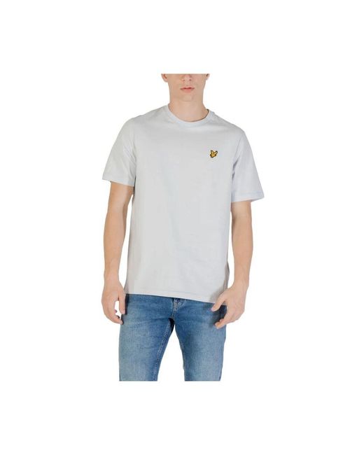 Lyle & Scott Klassisches Baumwoll-T-Shirt Mit Rundhalsausschnitt in Gray für Herren